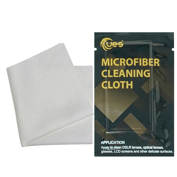 UES Microfiber Lens Cleaning Cloth, Premium 6x6 inch, Pack of 8, Ultra-Soft and Lint-Free, Perfect for Camera Eye Glasses Goggles Binoculars Monocular VR Headset Drone Telescope Microscope and More
