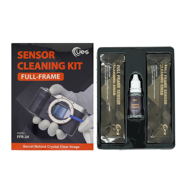 UES FFR-24 Full-Frame Sensor Cleaning Kit (14pcs 24mm Sensor Cleaning Swabs + 15ml Sensor Cleaner)