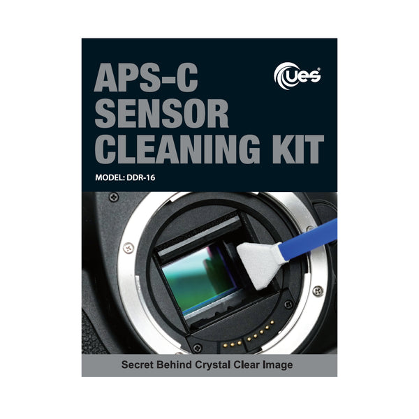 UES DDR-16 APS-C Sensor Cleaning Kit (12pcs 16mm Sensor Cleaning Swabs + 15ml Sensor Cleaner)