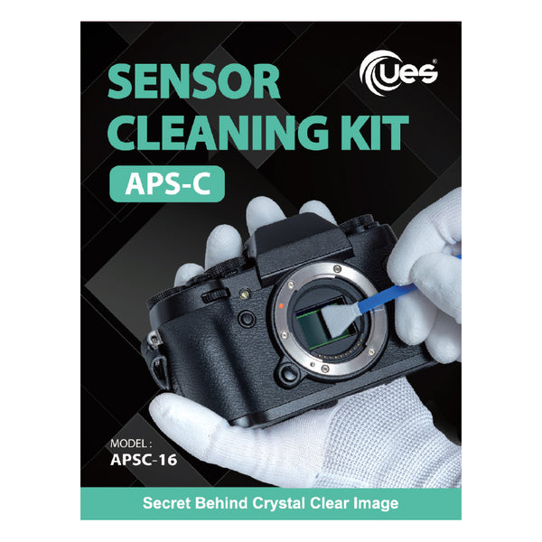UES APSC-16 APS-C Sensor Cleaning Kit (14pcs 16mm APS-C Sensor Cleaning Swabs + 15ml Sensor Cleaner)